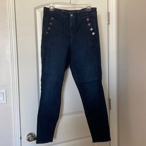 Gap dark wash high rise sailor jeggings size 10/30 regular